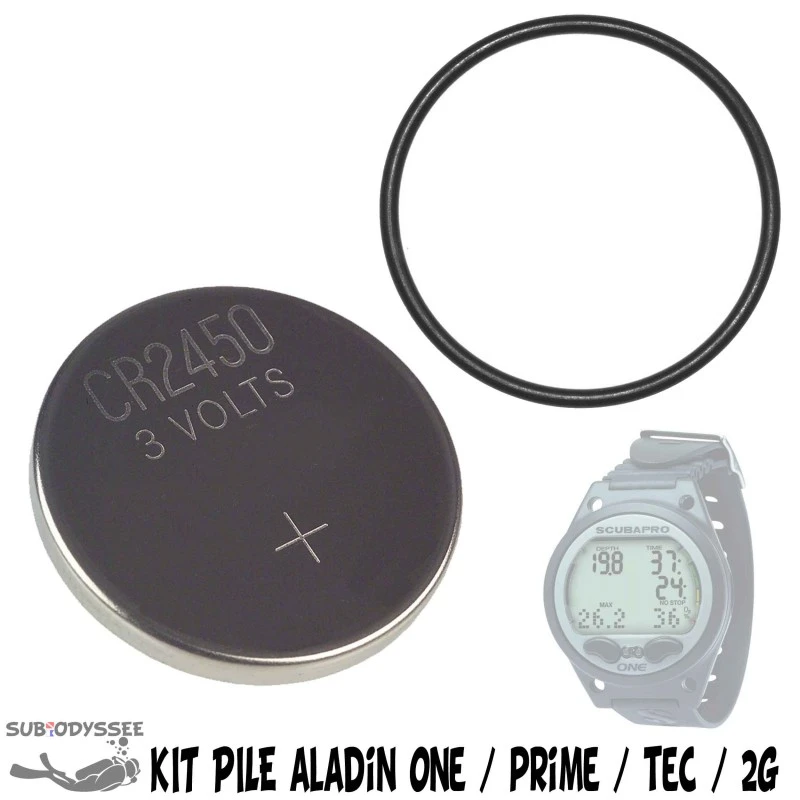 Kit Pile Pour Ordinateur ALADIN ONE, TEC, PRIME, ALADIN 2G / 3G / Sport (06201919) - Scubapro 1 Kit Pile Pour Ordinateur ALADIN ONE, TEC, PRIME, ALADIN 2G / 3G / Sport (06201919) - Scubapro