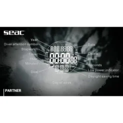 PARTNER Ordinateur Pour L'Apnée - Seac -Promos Bathypique Boutique seac ordinateur partner apnee chasse sous marine sub odyssee lyon pas cher 5