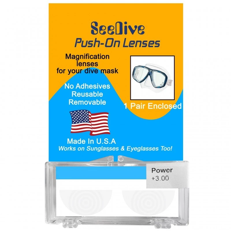 Lentilles Correctives VISION DE PRES Pour Masque De Plongée (+1.5 à +6.0) - Seedive 2 Lentilles Correctives VISION DE PRES Pour Masque De Plongée (+1.5 à +6.0) - Seedive – Image 2