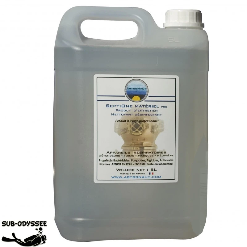 SEPTIONE Désinfectant Matériel PRO 5 Litres (0.5%) - Abyssnaut 1 SEPTIONE Désinfectant Matériel PRO 5 Litres (0.5%) - Abyssnaut