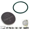 Kit Pile Pour Ordinateur D4 / D4i / D4i NOVO / D4F- Suunto